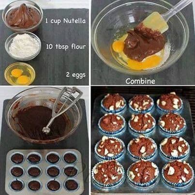 1. obrázek Nutellové brownies  jen ze 3 přísad