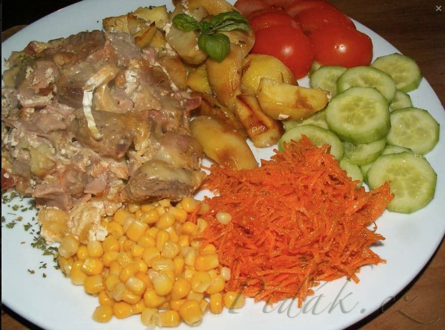 1. obrázek Zapečené masíčko se sýrem 