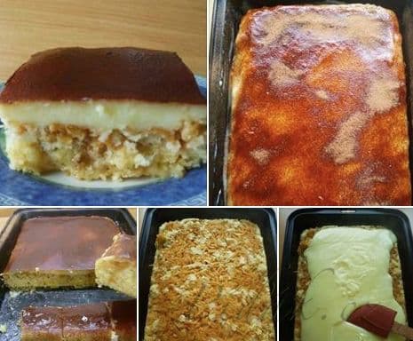 1. obrázek Jablečný koláč s pudinkem aneb obrácený jablečník 