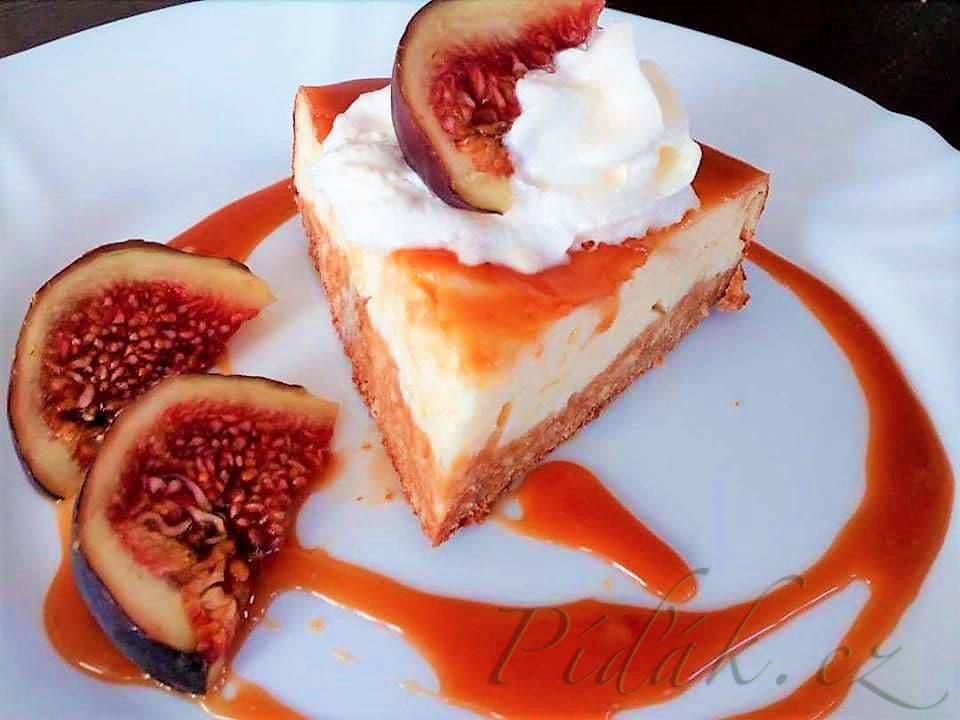 1. obrázek Tvarohový cheesecake s fíky a karamelem podle paní Jany 