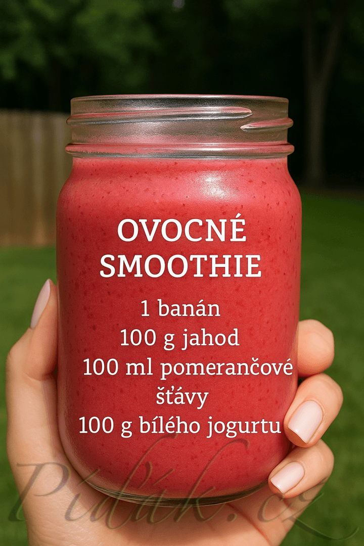 1. obrázek Jahodové smoothie s pomerančovou šťávou 