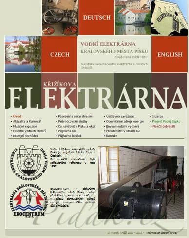 1. obrázek  Městská elektrárna města Písku