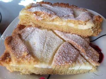 Obrázek Tradiční babiččin tvarohový mřížkový koláč