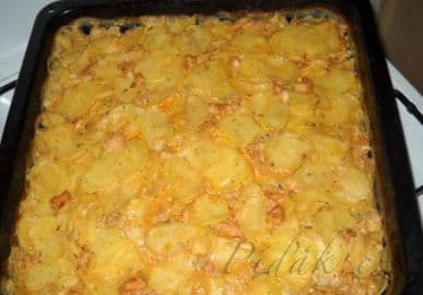 Obrázek Provensálské gratinované brambory s kuřecím masem