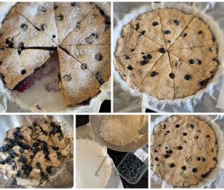 Borůvkové scones ze špaldy