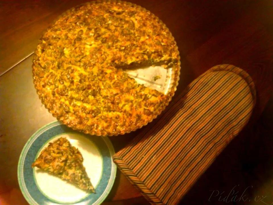 1. obrázek Quiche s quinoou, tempehem, špenátem, medvědím česnekem a bryndzou