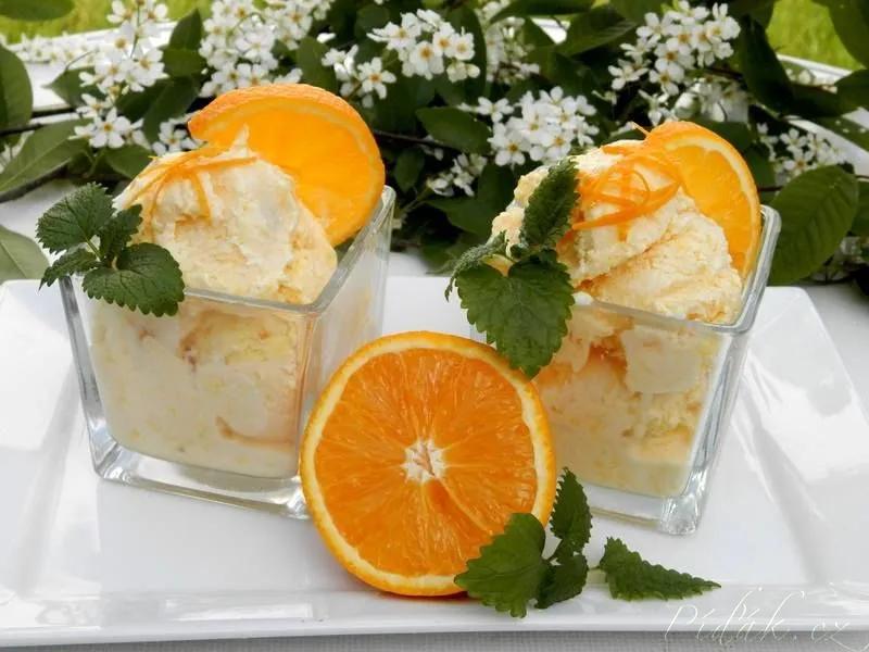 1. obrázek Pomerančová zmrzlina