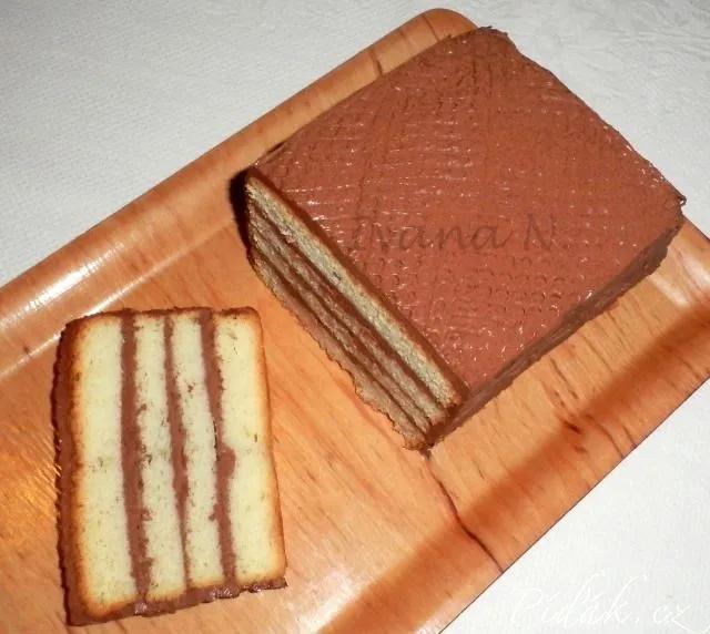 1. obrázek Bílkový chlebíček s čokoládovým krémem