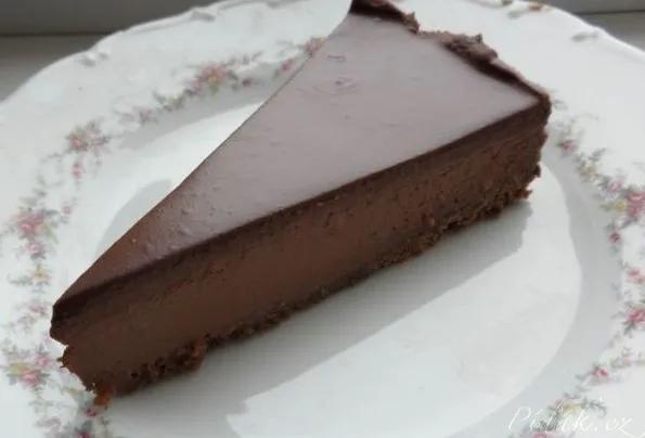 1. obrázek Jednoduchý, nepečený, čokoládový cheesecake