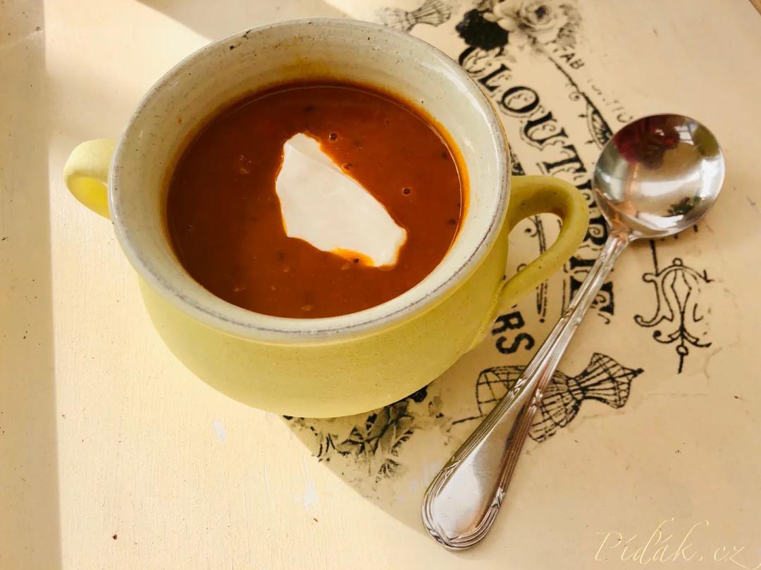 1. obrázek Mexická polévka s dýní a kuřecím masem