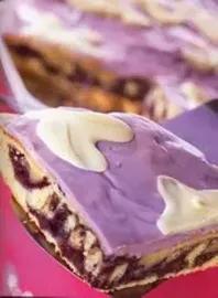 Milka fialový koláč 