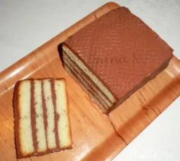 Bílkový chlebíček s čokoládovým krémem