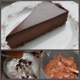 2. obrázek Jednoduchý, nepečený, čokoládový cheesecake