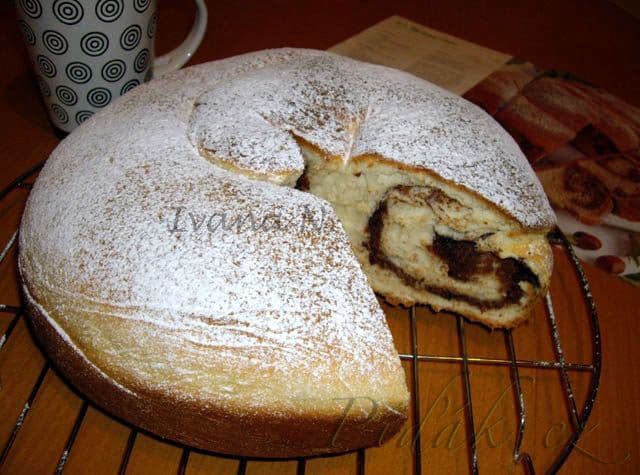 1. obrázek Ořechový závin v dortové formě 1. obrázek Ořechový závin v dortové formě