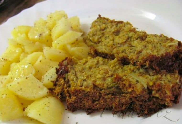 1. obrázek Sekaná ze soji, seitanu a kapusty - vegan 1. obrázek Sekaná ze soji, seitanu a kapusty - vegan