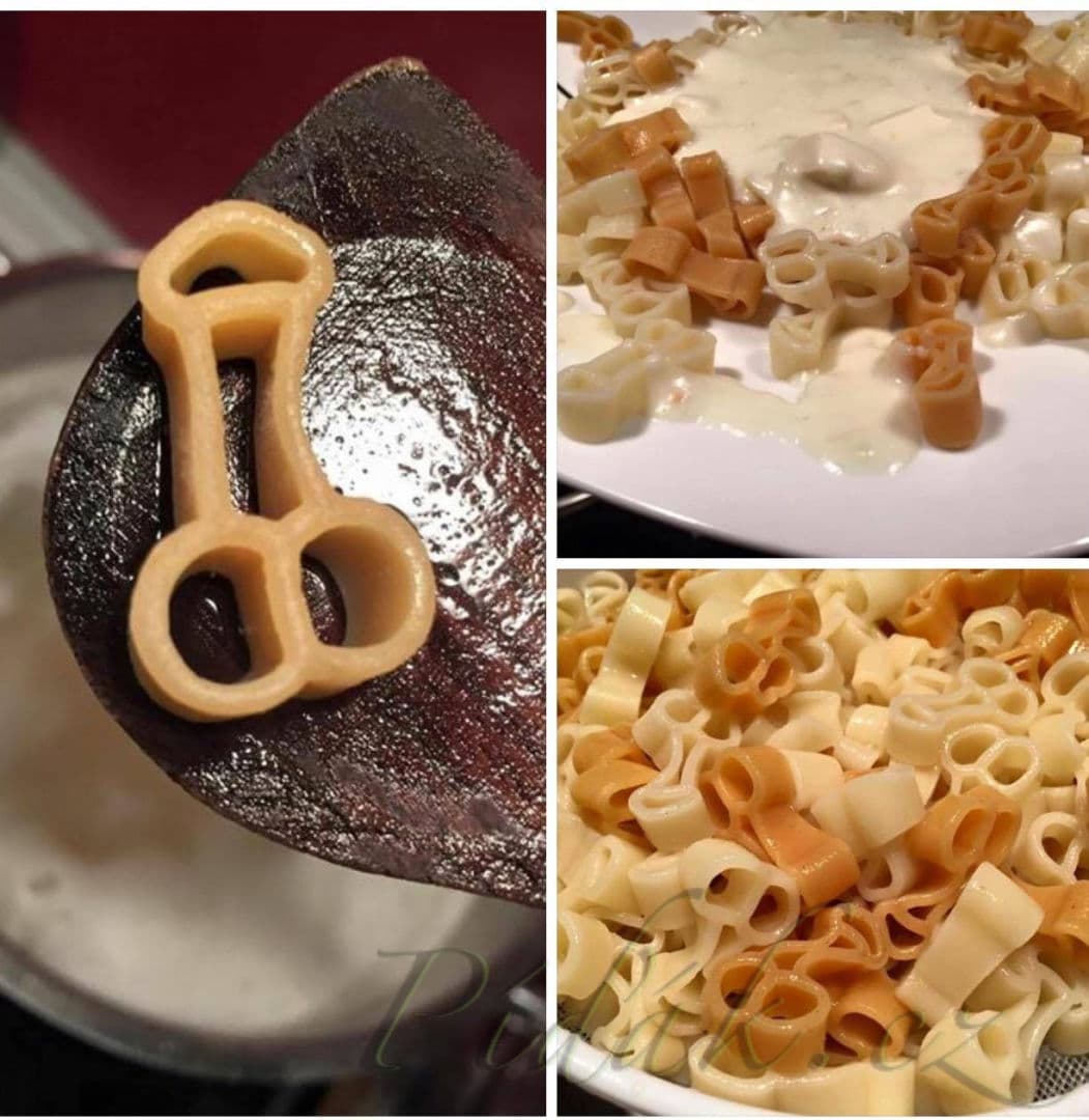 1. obrázek Veselé těstoviny se sýrovou omáčkou 1. obrázek Veselé těstoviny se sýrovou omáčkou