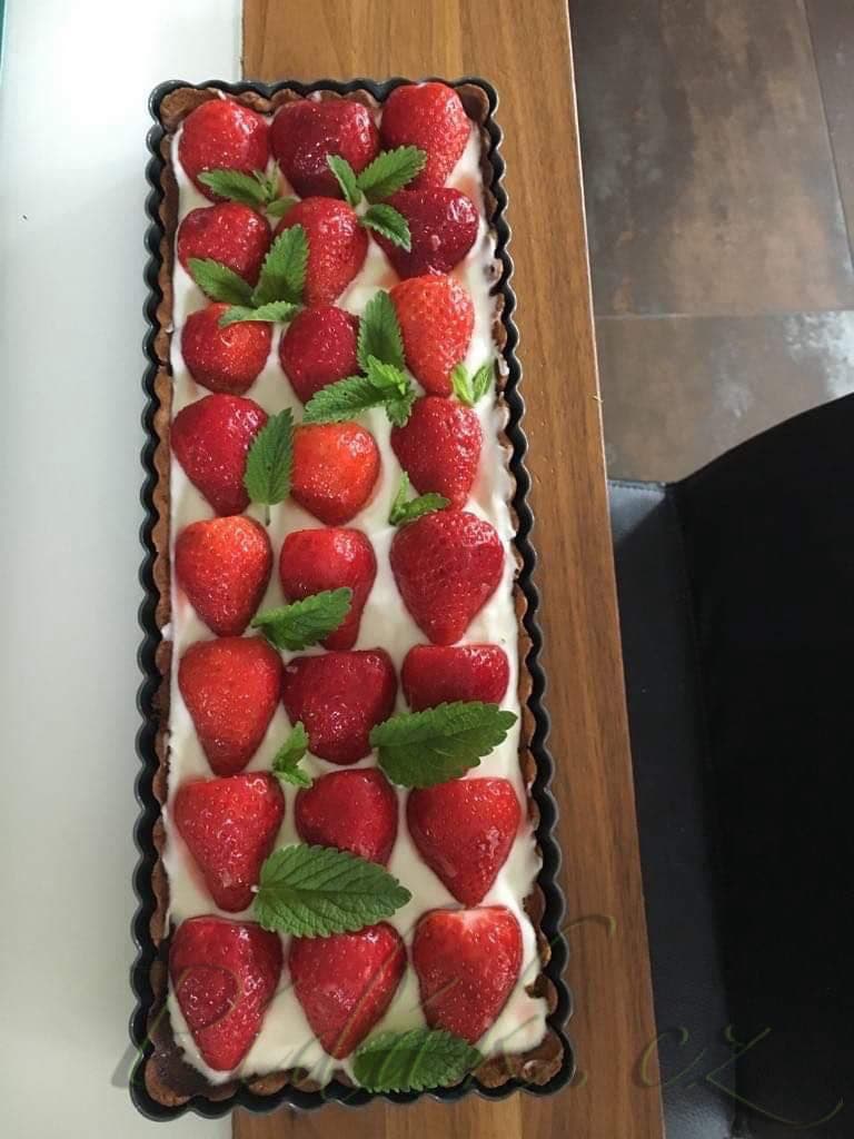 1. obrázek Koláč s citronovým krémem a jahodami 1. obrázek Koláč s citronovým krémem a jahodami