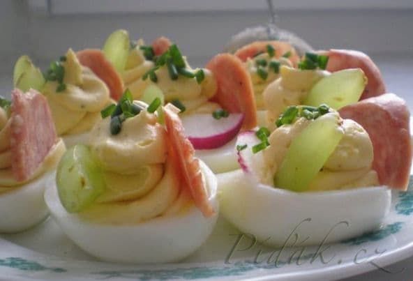 1. obrázek Plněná vejce 1. obrázek Plněná vejce