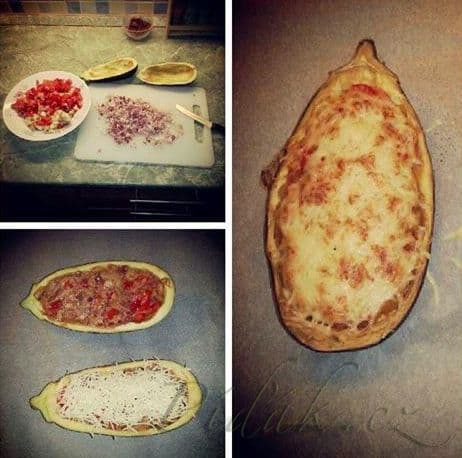 1. obrázek Zapečený plněný lilek od Markétky 1. obrázek Zapečený plněný lilek od Markétky