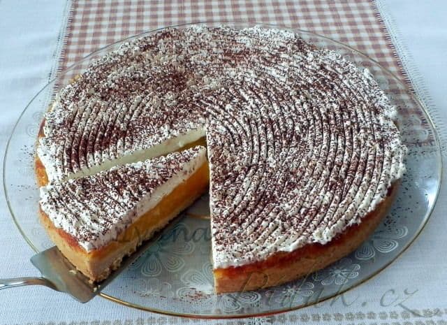 1. obrázek Jablečný koláč s pomerančovým krémem 1. obrázek Jablečný koláč s pomerančovým krémem