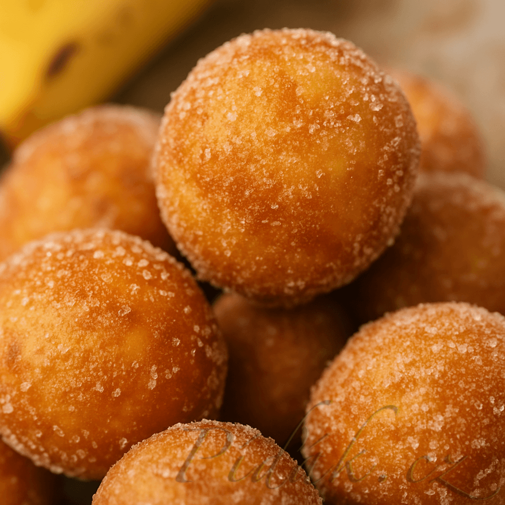 1. obrázek Banánové kuličky jako mini koblihy (bez vajec a mléka) 1. obrázek Banánové kuličky jako mini koblihy (bez vajec a mléka)