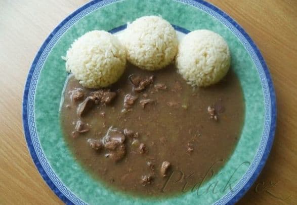 1. obrázek Kuřecí játra na cibulce 1. obrázek Kuřecí játra na cibulce