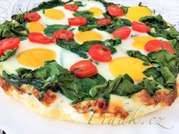 2. obrázek Bramborový quiche s ricottou špenátem a vejci 2. obrázek Bramborový quiche s ricottou špenátem a vejci