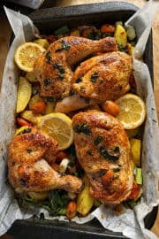 Obrázek Kuře s medvědím česnekem a citronem