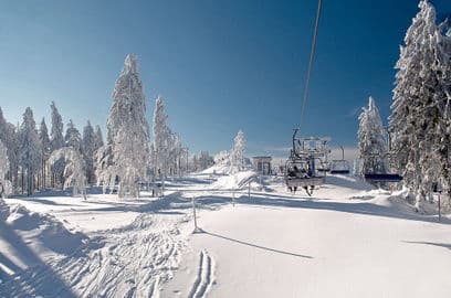 Obrázek Hochficht – lyžařská a turistická oblast na rakouské straně Šumavy