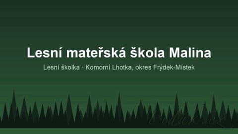 Obrázek Lesní mateřská škola Malina